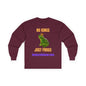"No Kings, Just Frogs" -- Dark Edition, Unisex Ultra Cotton Long Sleeve Tee
