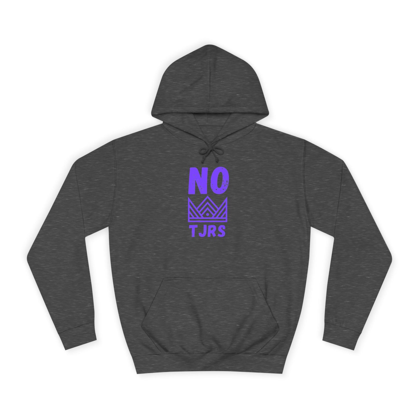 No Kings Purple Crown Unisex College Hoodie