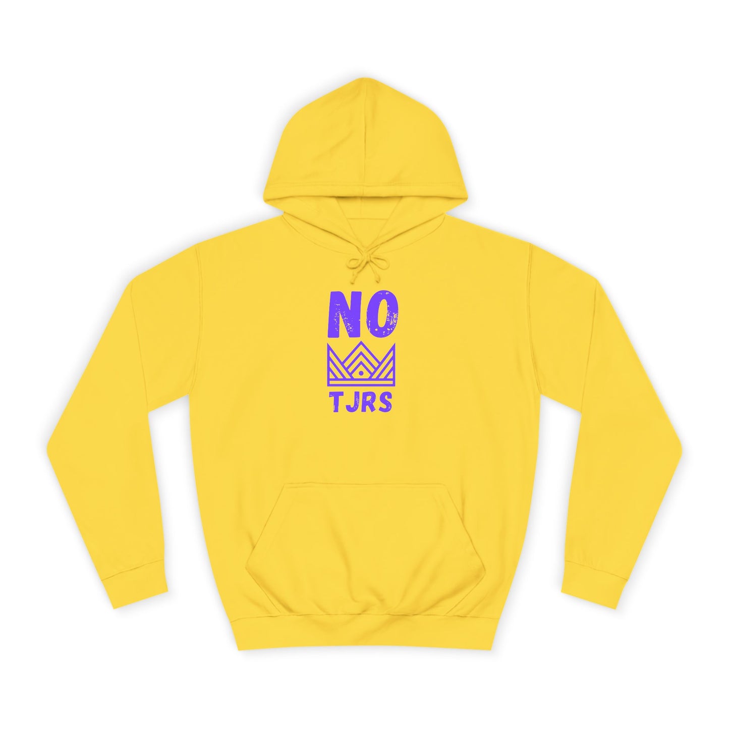 No Kings Purple Crown Unisex College Hoodie