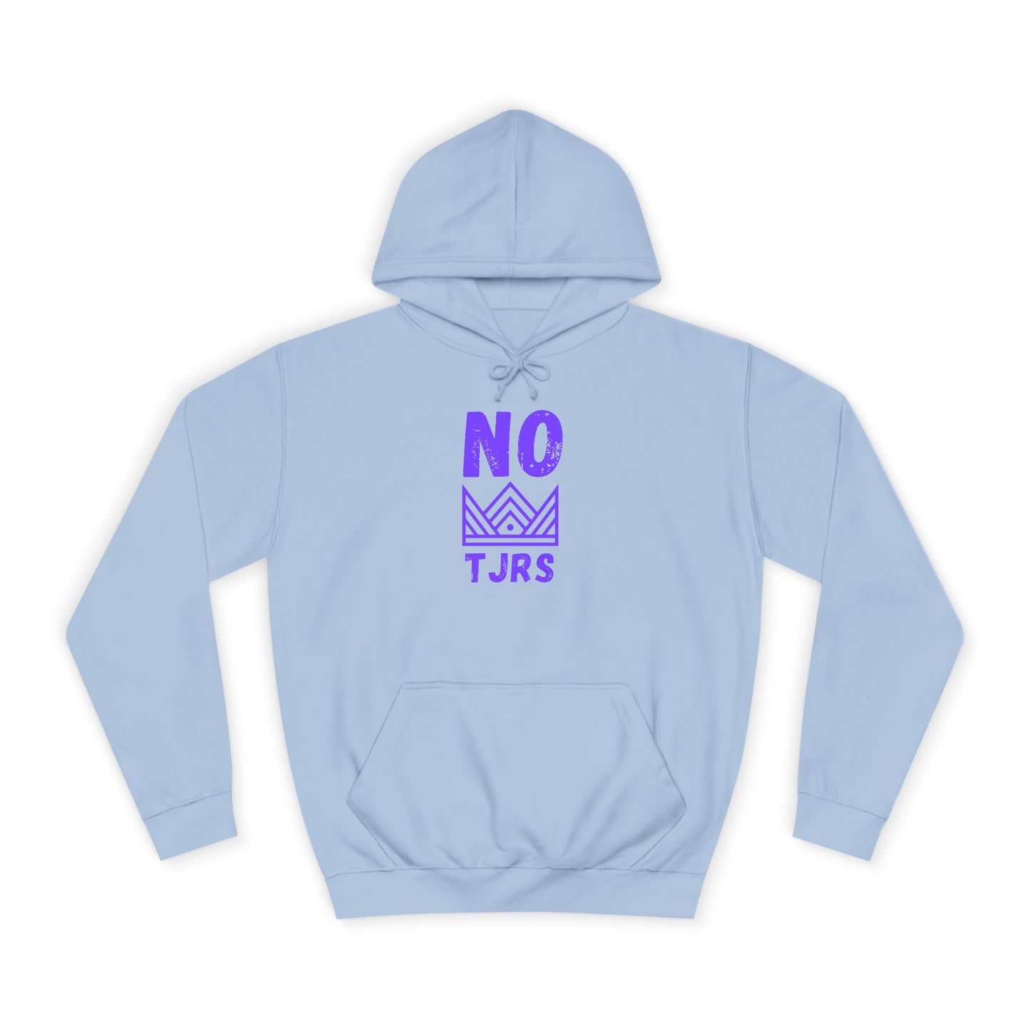 No Kings Purple Crown Unisex College Hoodie