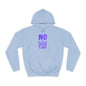 No Kings Purple Crown Unisex College Hoodie