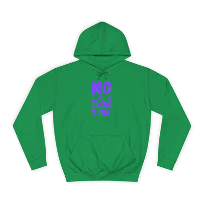 No Kings Purple Crown Unisex College Hoodie