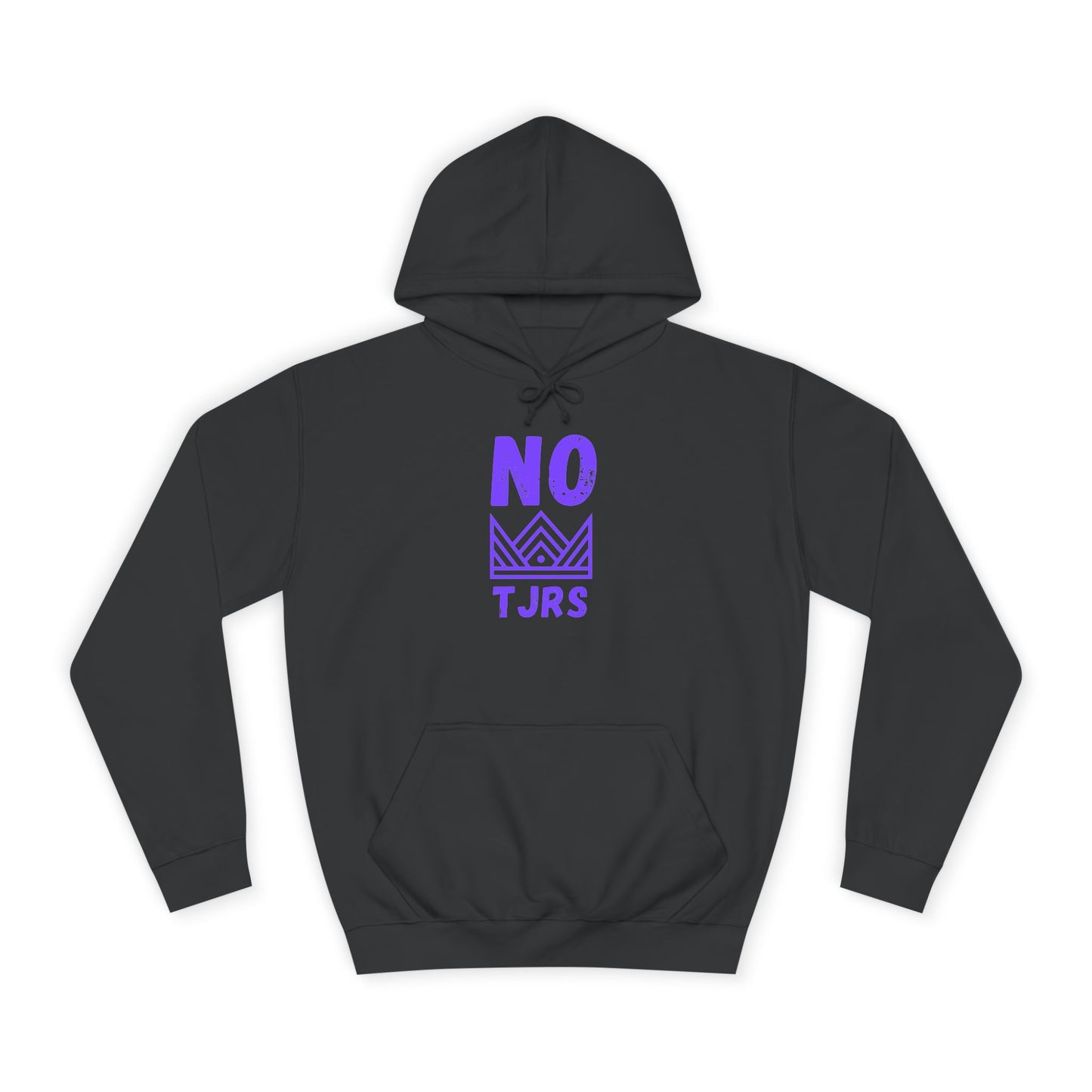 No Kings Purple Crown Unisex College Hoodie
