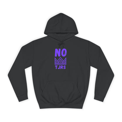 No Kings Purple Crown Unisex College Hoodie