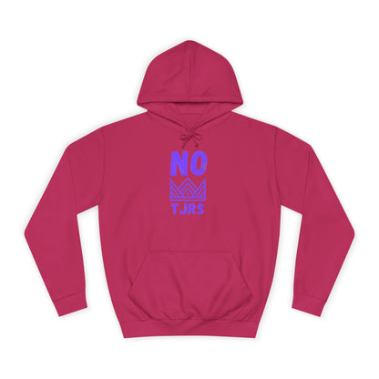 No Kings Purple Crown Unisex College Hoodie