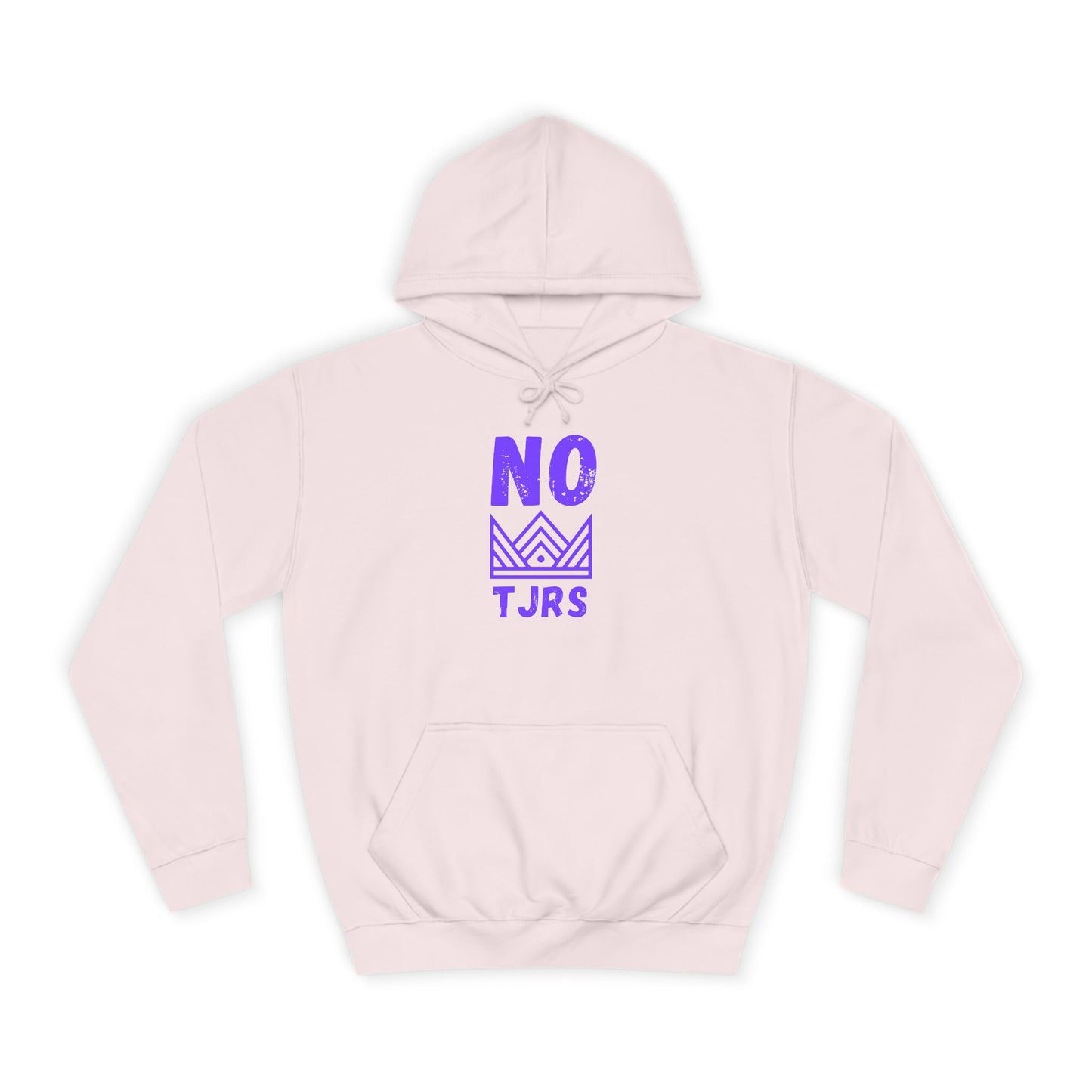 No Kings Purple Crown Unisex College Hoodie