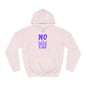 No Kings Purple Crown Unisex College Hoodie