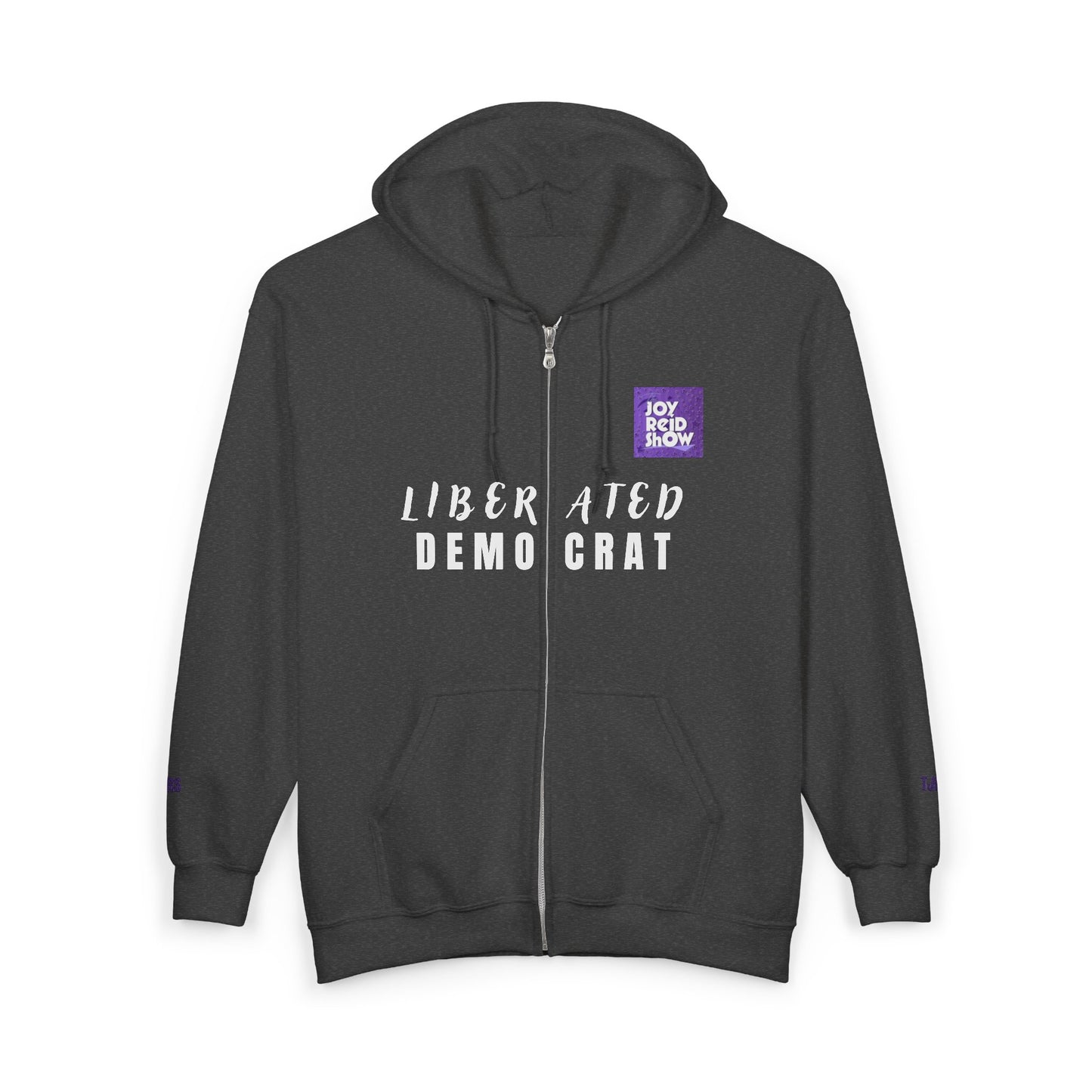 TJRS "Liberated Democrat" Hoodie. Unisex Heavy Blend™ Full Zip Hooded Sweatshirt