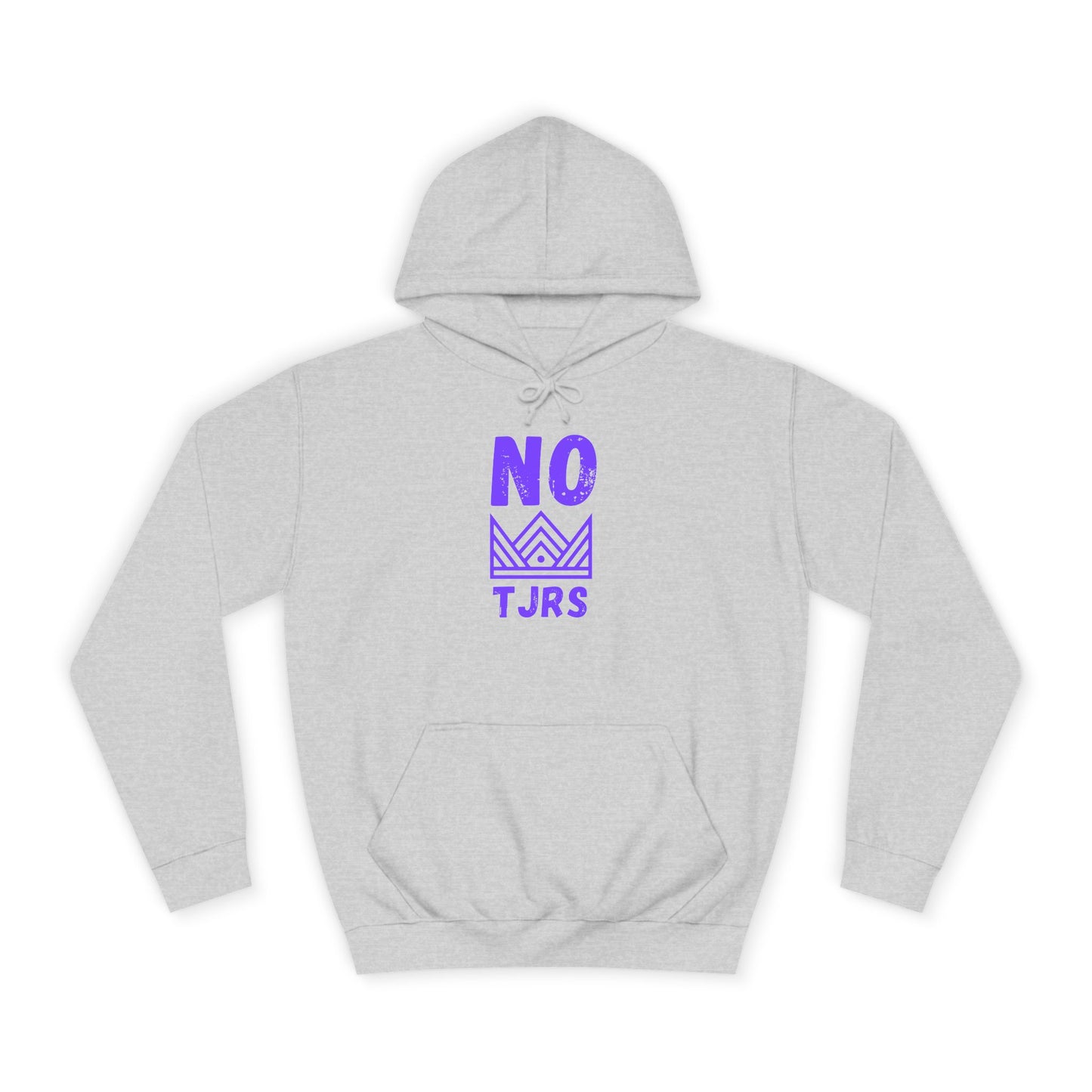 No Kings Purple Crown Unisex College Hoodie