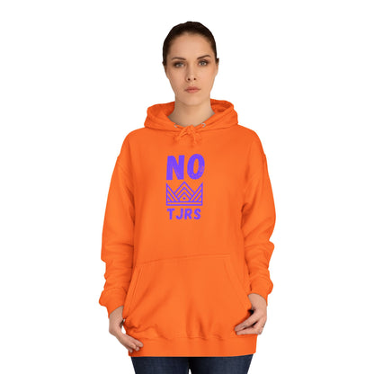 No Kings Purple Crown Unisex College Hoodie