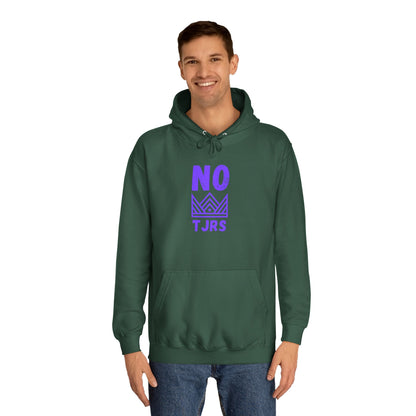 No Kings Purple Crown Unisex College Hoodie