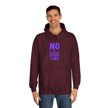 No Kings Purple Crown Unisex College Hoodie