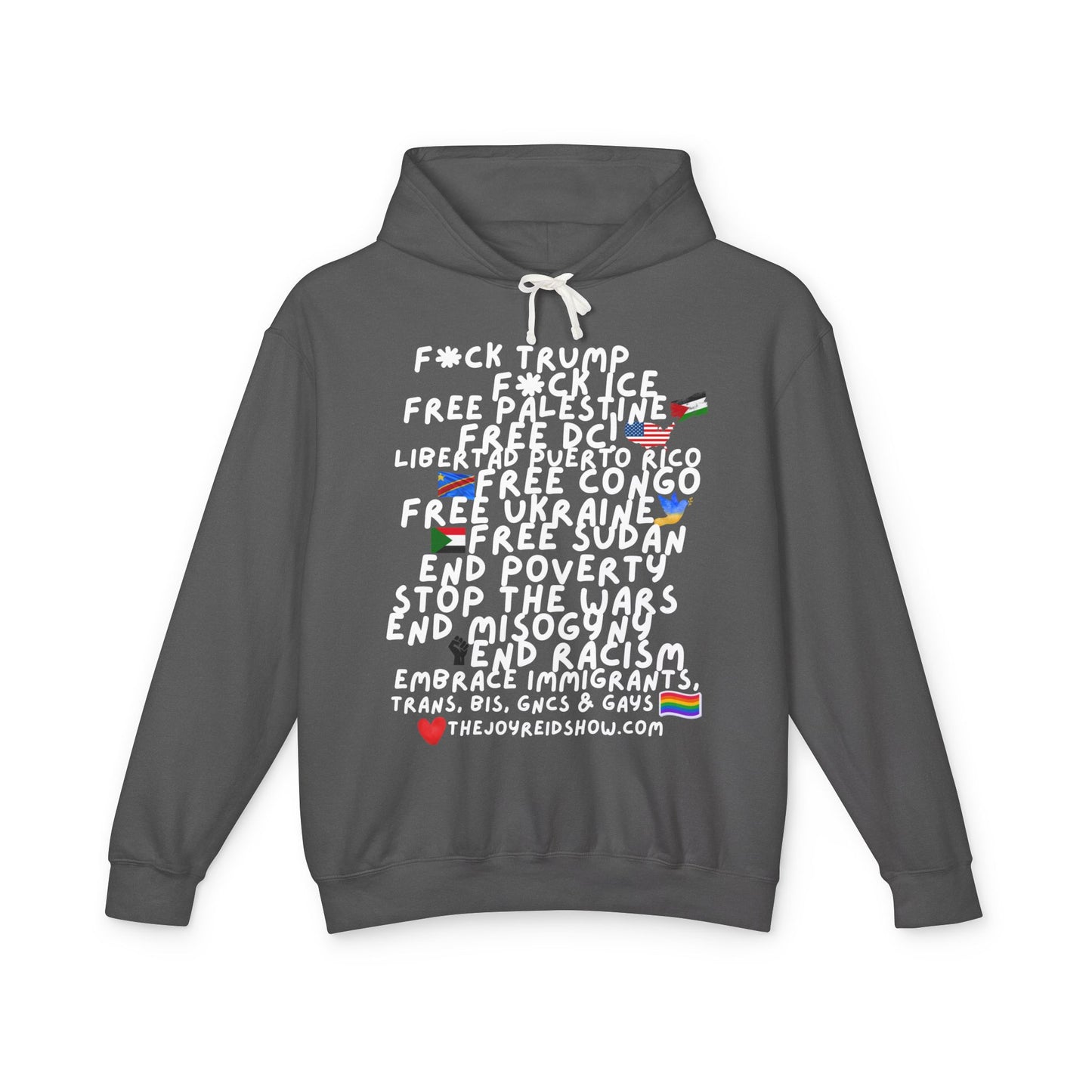 TJRS F**k ICE & Tr**p  — Protest Slogan Hoodie