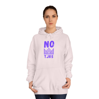 No Kings Purple Crown Unisex College Hoodie