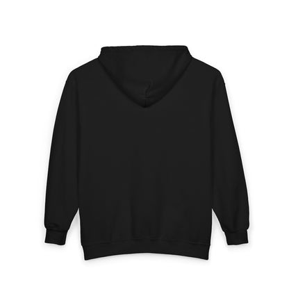 TJRS Logo Full-Zip Hoodie — The Joy and Show Retro Script Chest Logo