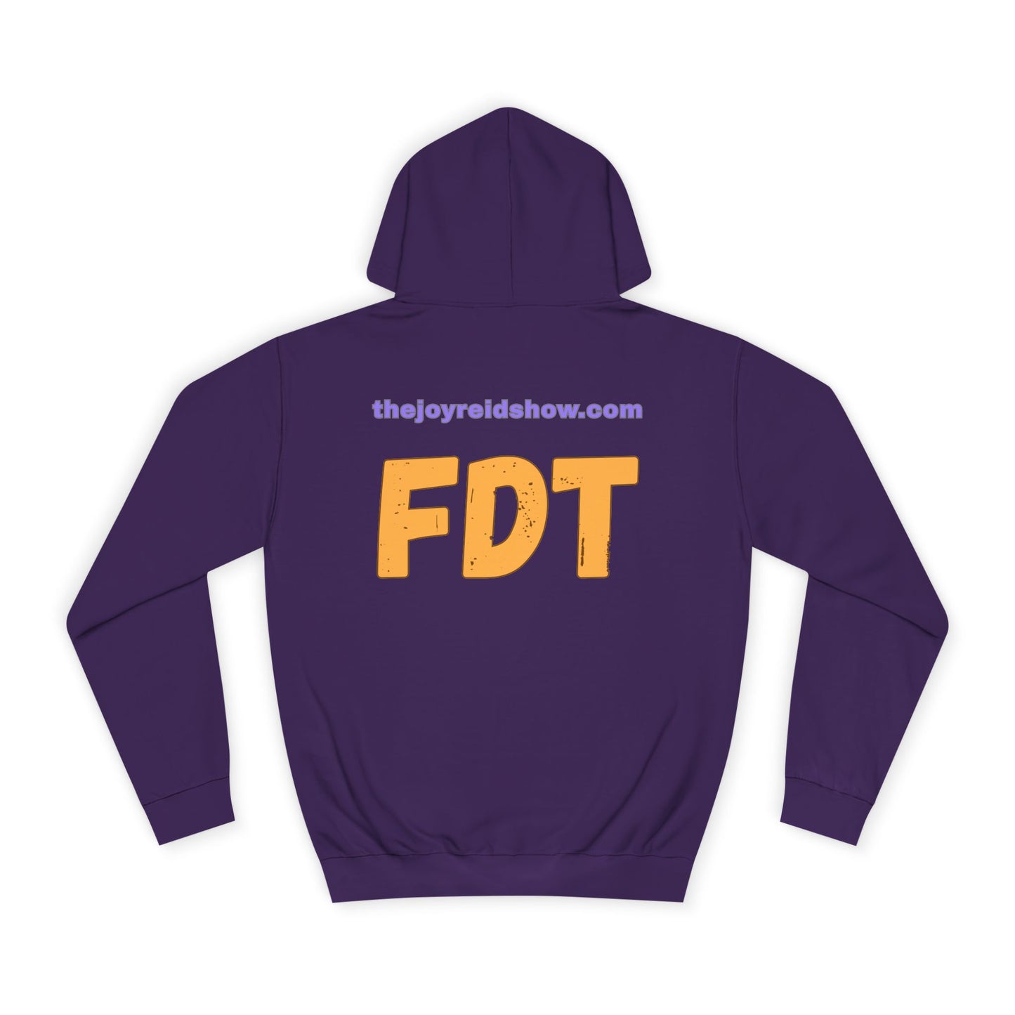 No Kings Purple Crown Unisex College Hoodie